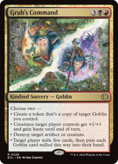 Image for Grub's Command (228) (Lorwyn Eclipsed) - Magic: The Gathering