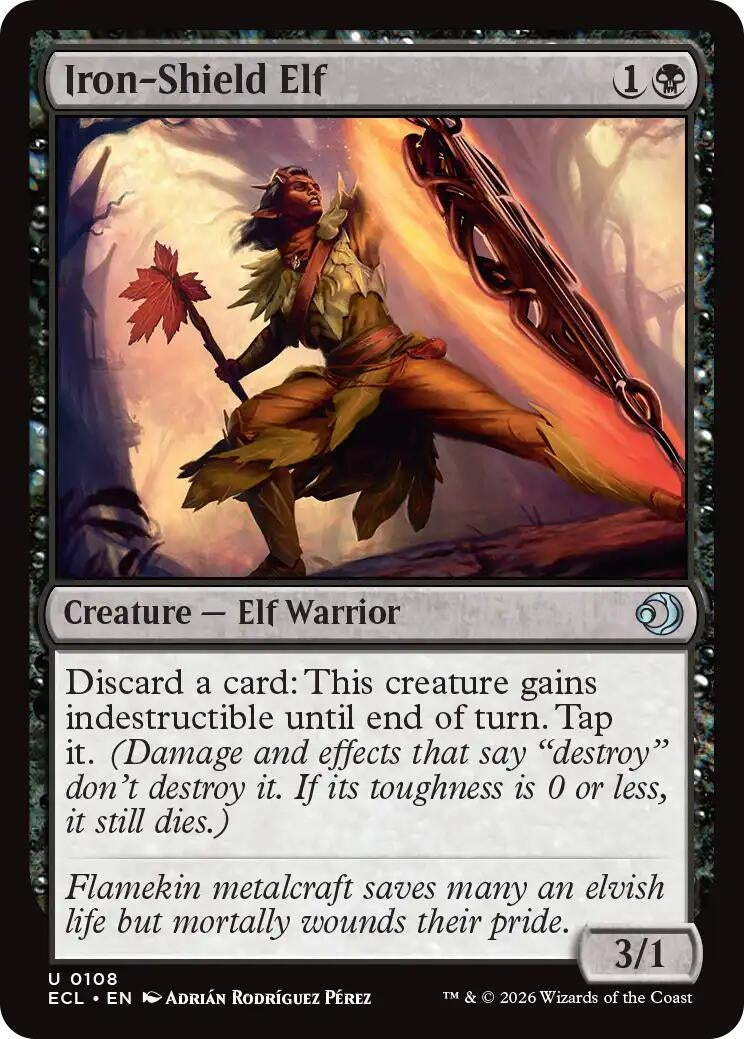 Image for Iron-Shield Elf (108) (Lorwyn Eclipsed) - Magic: The Gathering