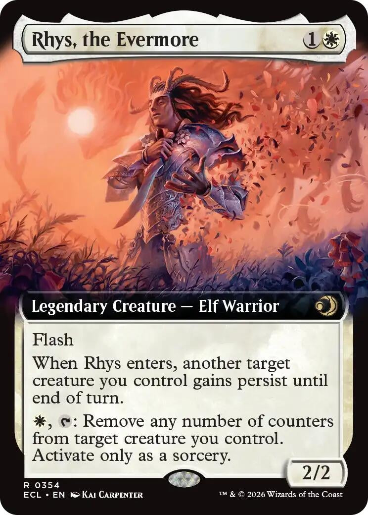 Image for Rhys, the Evermore (Extended Art) (354) (Lorwyn Eclipsed) - Magic: The Gathering