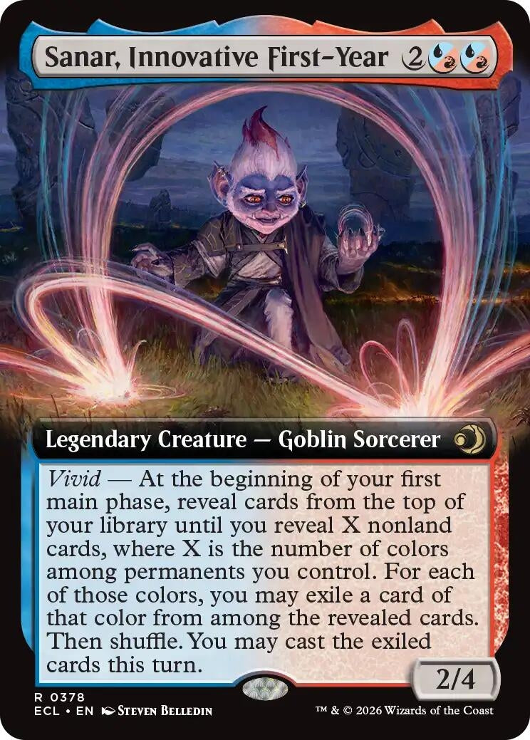 Image for Sanar, Innovative First-Year (Extended Art) (378) (Lorwyn Eclipsed) - Magic: The Gathering