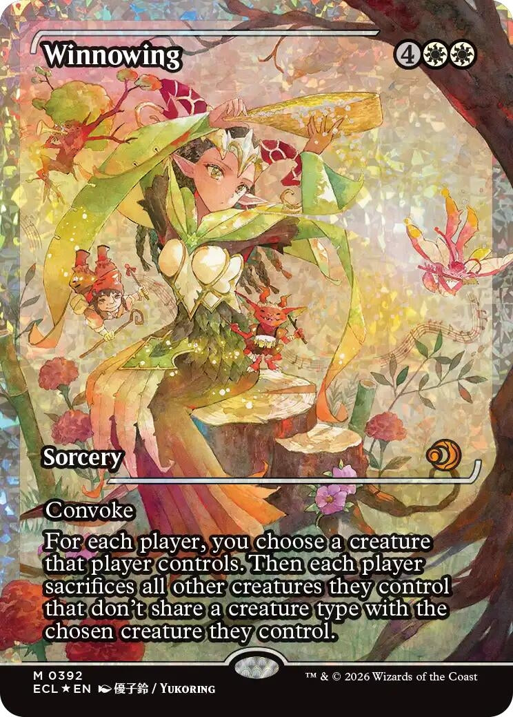 Image for Winnowing (Showcase) (Fracture Foil) (392) (Lorwyn Eclipsed) - Magic: The Gathering