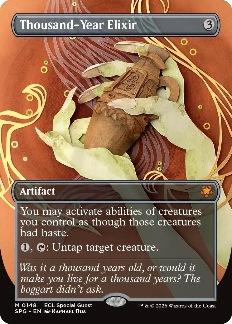 Image for Thousand-Year Elixir (Borderless) (148) (Special Guests) - Magic: The Gathering