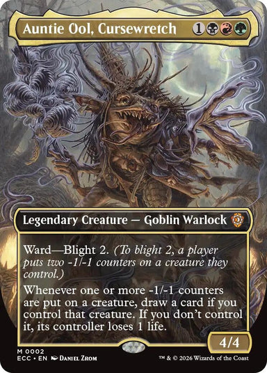 Image for Auntie Ool, Cursewretch (Borderless) (2) (Lorwyn Eclipsed) - Magic: The Gathering