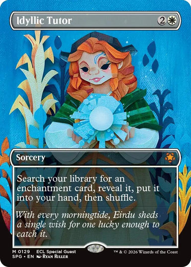Image for Idyllic Tutor (Borderless) (129) (Special Guests) - Magic: The Gathering