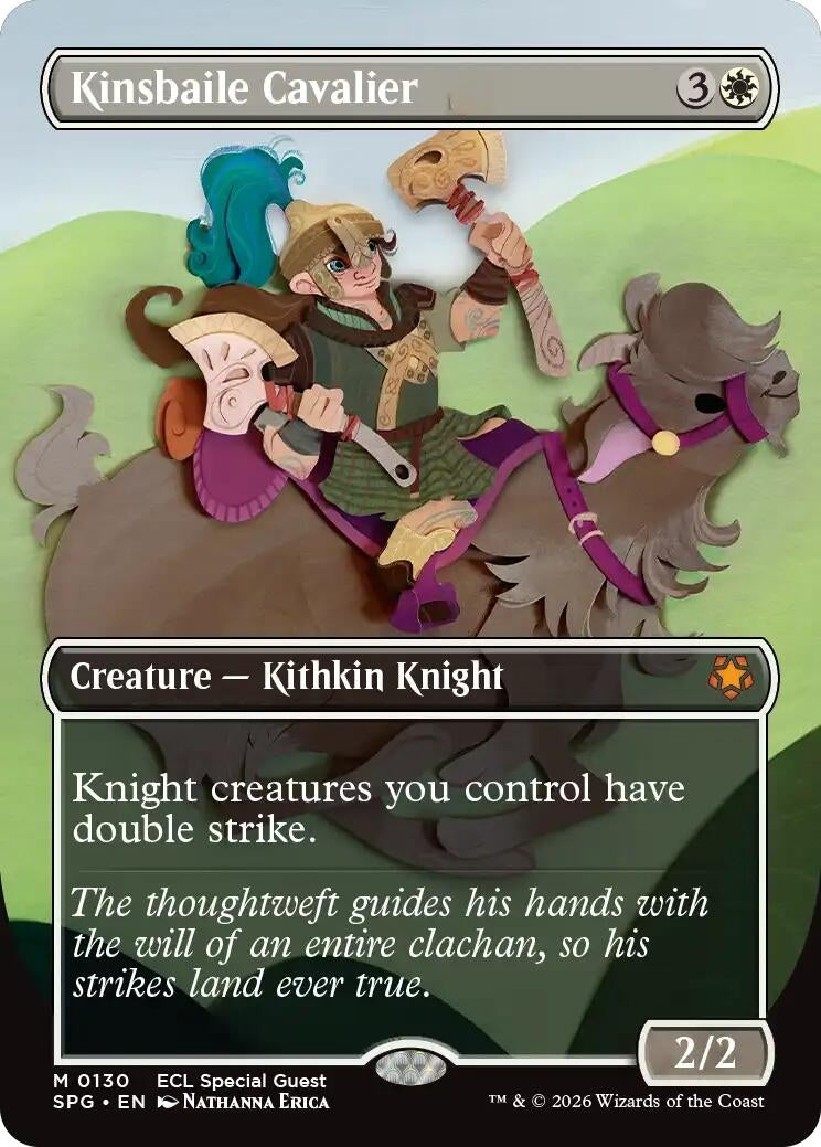Image for Kinsbaile Cavalier (Borderless) (130) (Special Guests) - Magic: The Gathering