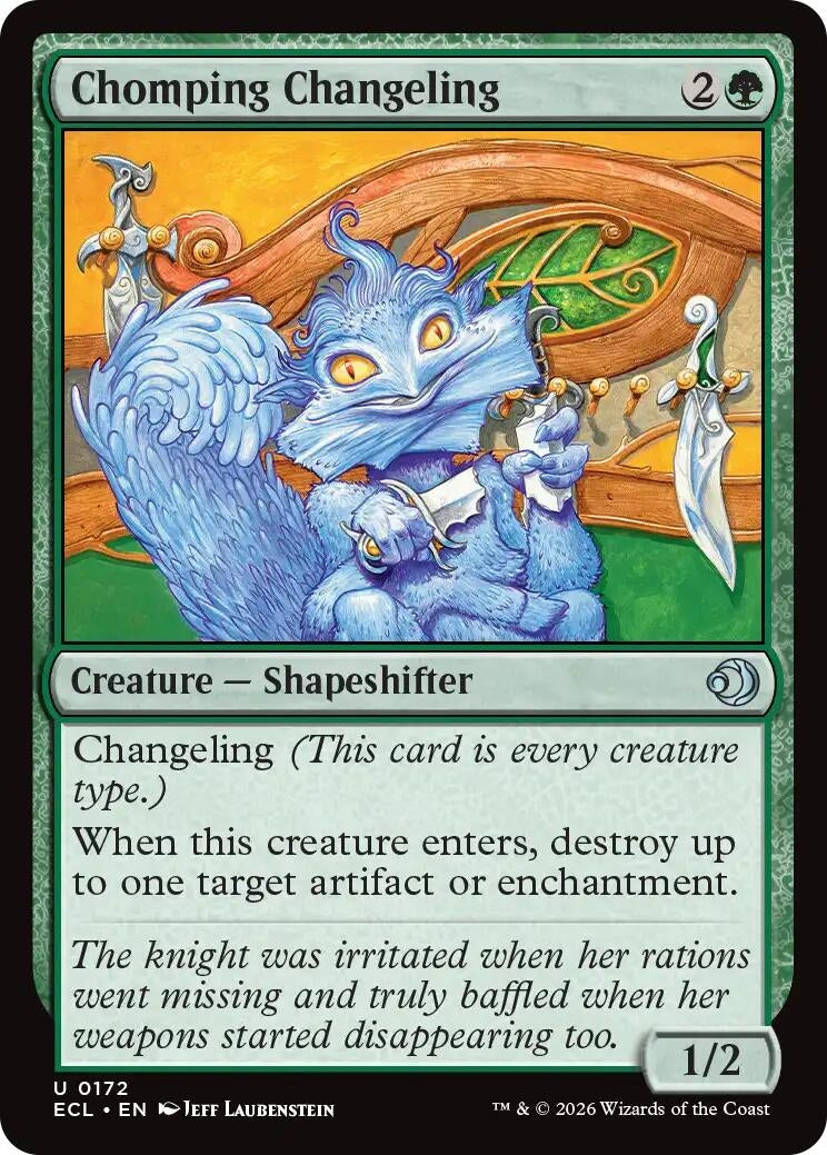 Image for Chomping Changeling (172) (Lorwyn Eclipsed) - Magic: The Gathering