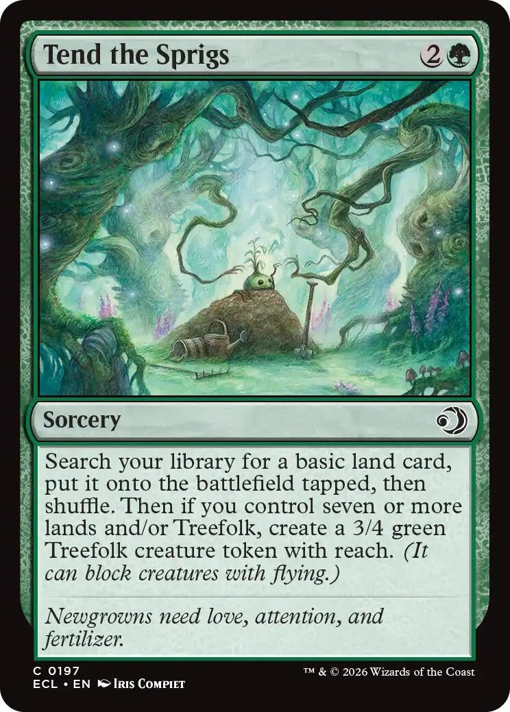 Image for Tend the Sprigs (197) (Lorwyn Eclipsed) - Magic: The Gathering