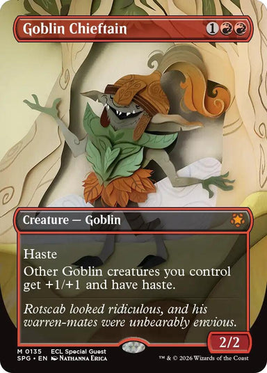 Image for Goblin Chieftain (Borderless) (135) (Special Guests) - Magic: The Gathering