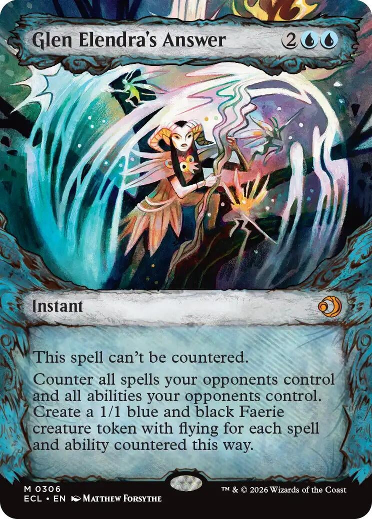 Image for Glen Elendra's Answer (Showcase) (306) (Lorwyn Eclipsed) - Magic: The Gathering