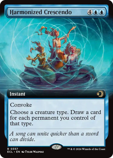 Image for Harmonized Crescendo (Extended Art) (357) (Lorwyn Eclipsed) - Magic: The Gathering