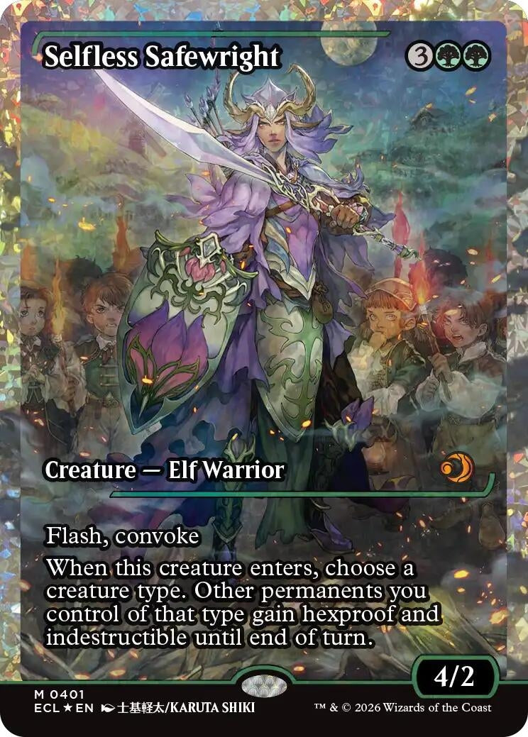 Image for Selfless Safewright (Showcase) (Fracture Foil) (401) (Lorwyn Eclipsed) - Magic: The Gathering