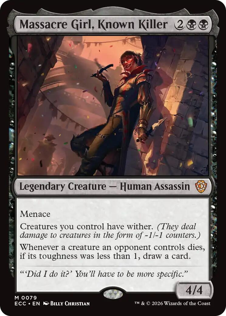 Image for Massacre Girl, Known Killer (79) (Lorwyn Eclipsed) - Magic: The Gathering