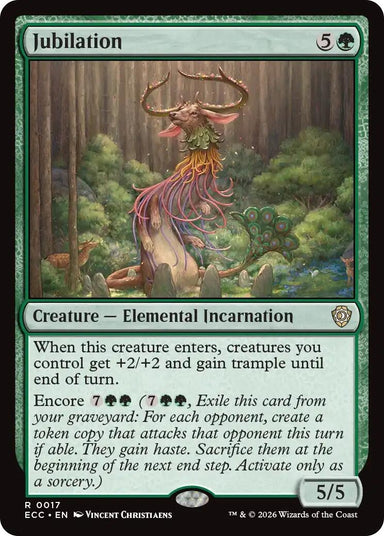 Image for Jubilation (17) (Lorwyn Eclipsed) - Magic: The Gathering