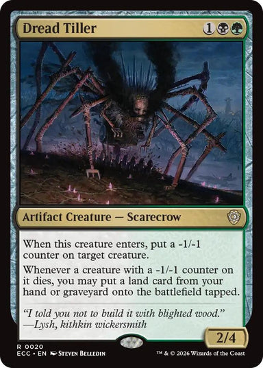 Image for Dread Tiller (20) (Lorwyn Eclipsed) - Magic: The Gathering