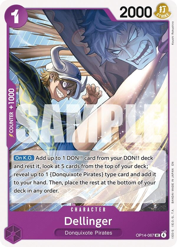 Image for Dellinger (OP14-067) (The Azure Sea's Seven) - One Piece Card Game