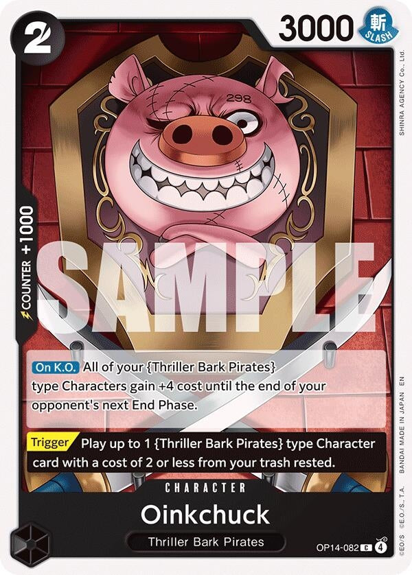 Image for Oinkchuck (OP14-082) (The Azure Sea's Seven) - One Piece Card Game