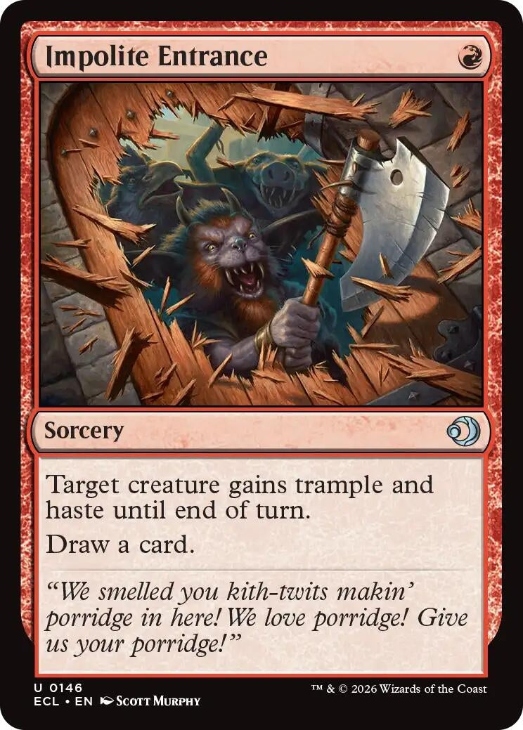 Image for Impolite Entrance (146) (Lorwyn Eclipsed) - Magic: The Gathering