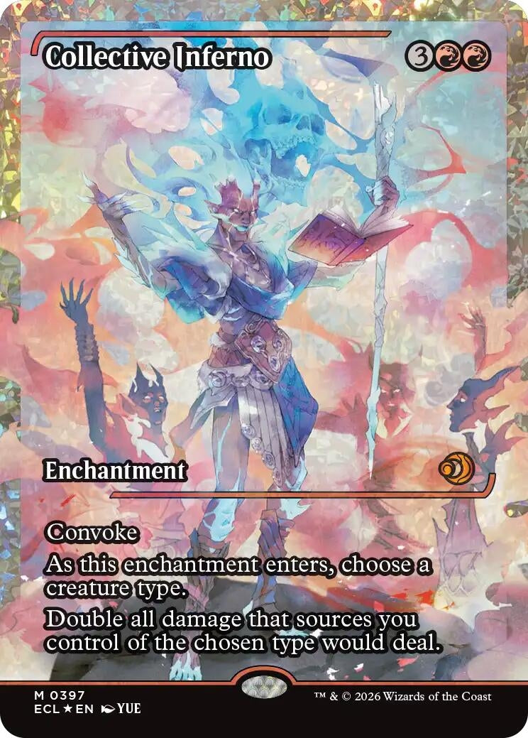 Image for Collective Inferno (Showcase) (Fracture Foil) (397) (Lorwyn Eclipsed) - Magic: The Gathering