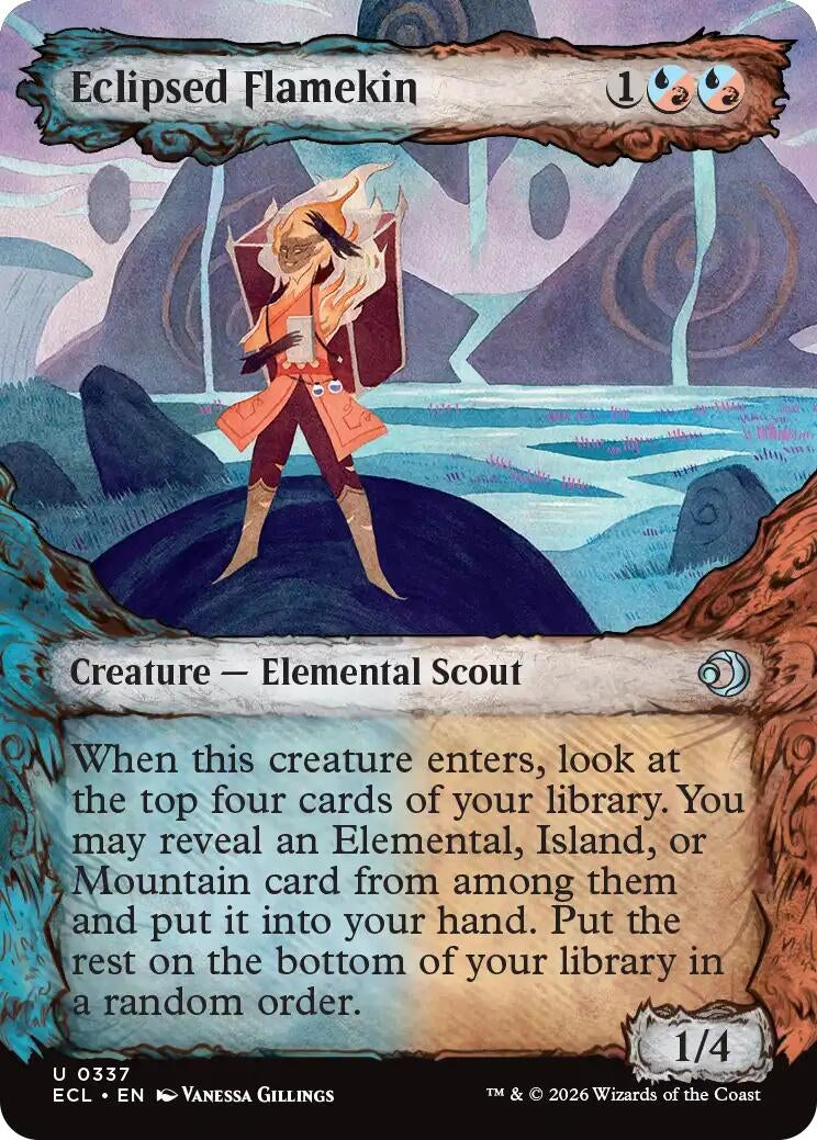 Image for Eclipsed Flamekin (Showcase) (337) (Lorwyn Eclipsed) - Magic: The Gathering