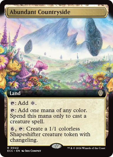 Image for Abundant Countryside (Extended Art) (42) (Lorwyn Eclipsed) - Magic: The Gathering