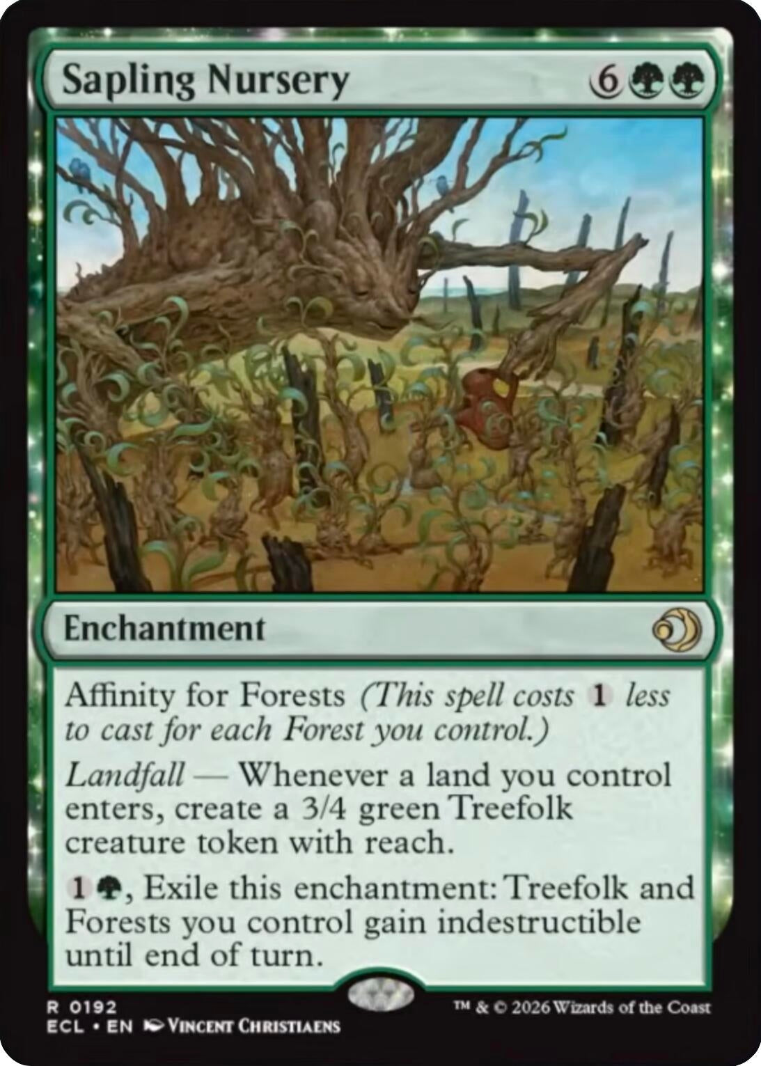 Image for Sapling Nursery (192) (Lorwyn Eclipsed) - Magic: The Gathering