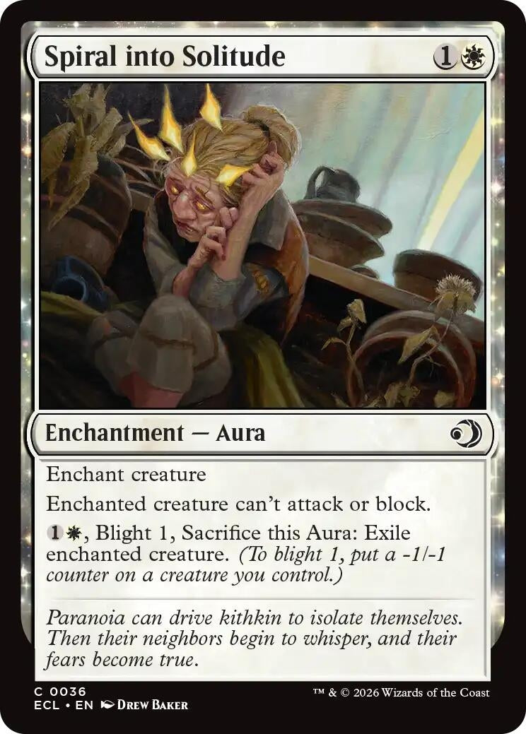 Image for Spiral into Solitude (36) (Lorwyn Eclipsed) - Magic: The Gathering