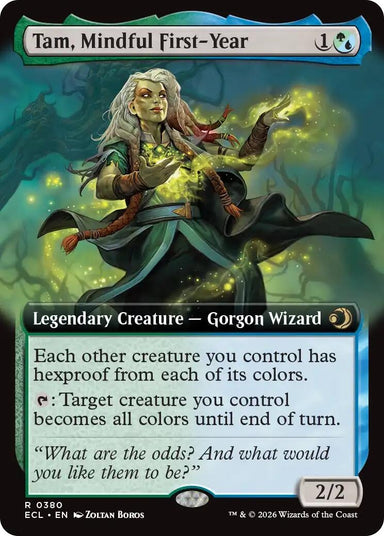 Image for Tam, Mindful First-Year (Extended Art) (380) (Lorwyn Eclipsed) - Magic: The Gathering