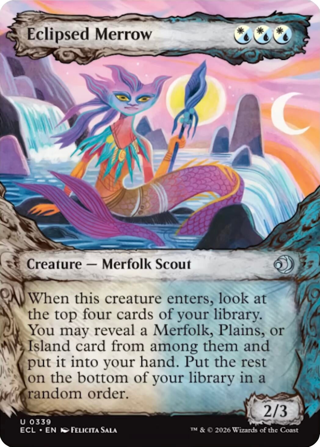 Image for Eclipsed Merrow (Showcase) (339) (Lorwyn Eclipsed) - Magic: The Gathering