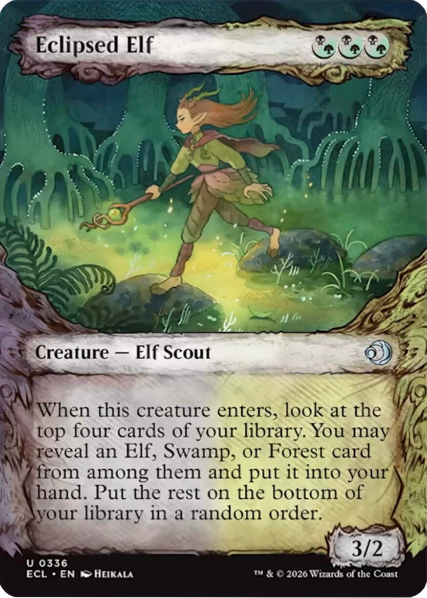 Image for Eclipsed Elf (Showcase) (336) (Lorwyn Eclipsed) - Magic: The Gathering