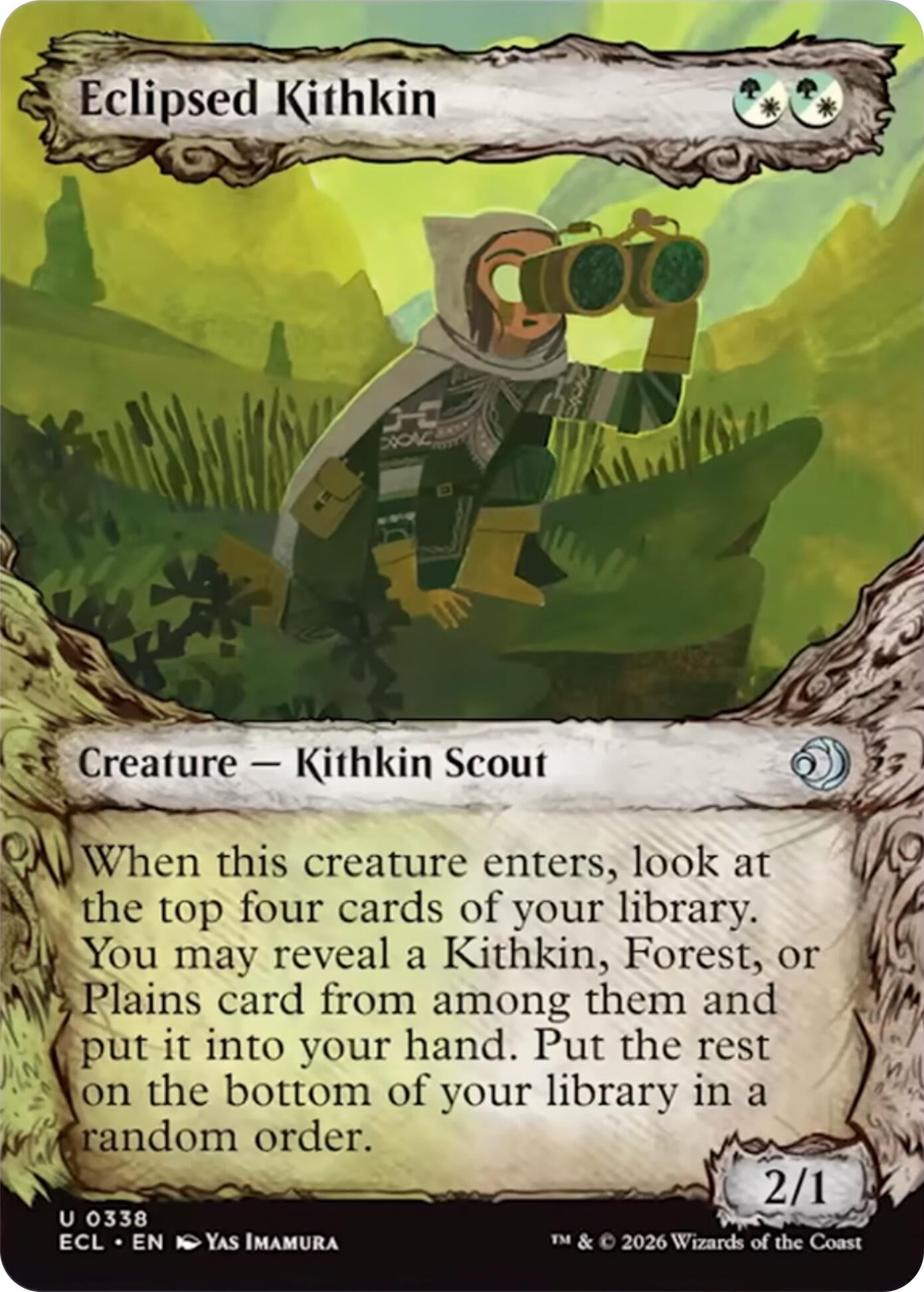 Image for Eclipsed Kithkin (Showcase) (338) (Lorwyn Eclipsed) - Magic: The Gathering