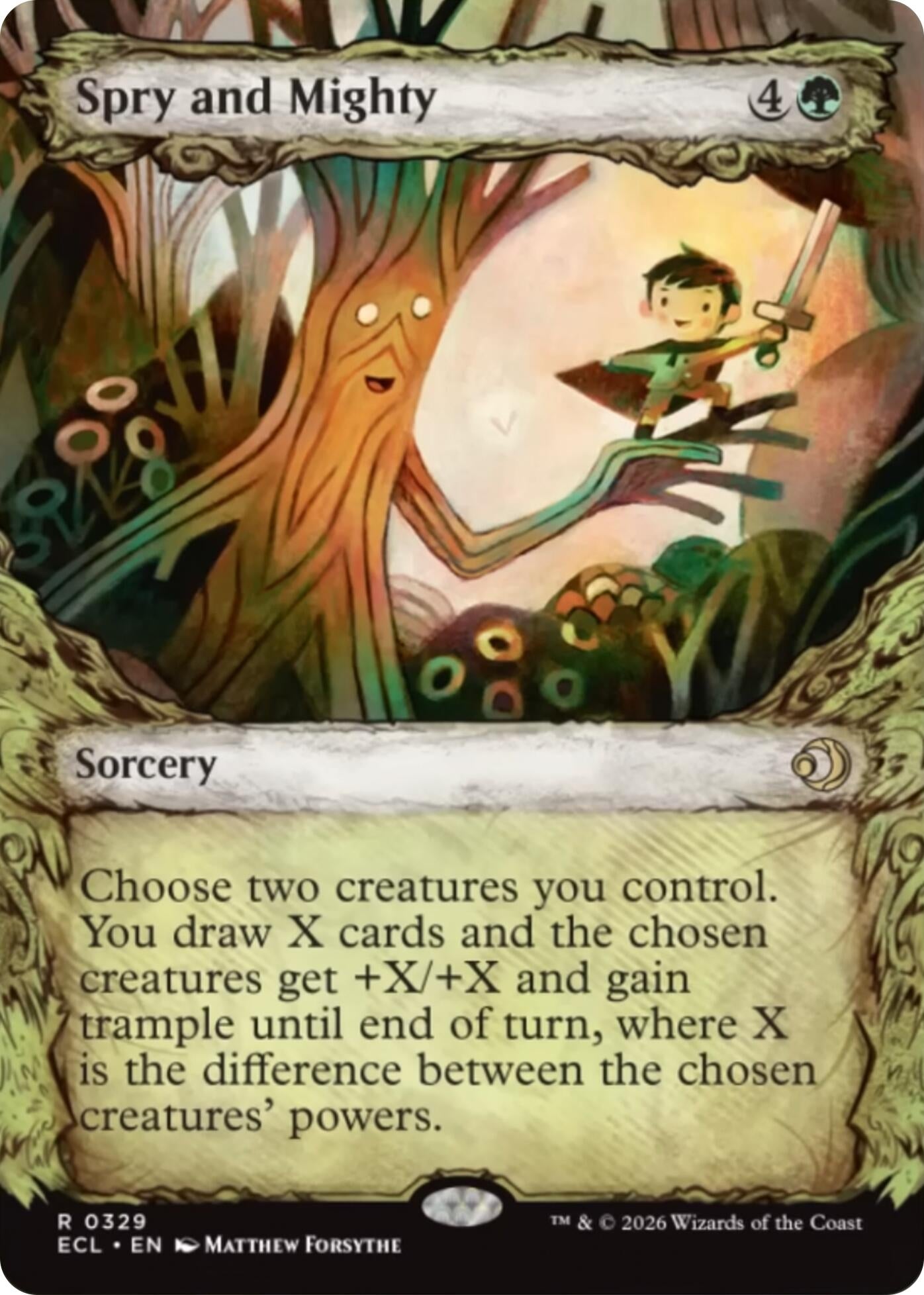 Image for Spry and Mighty (Showcase) (329) (Lorwyn Eclipsed) - Magic: The Gathering