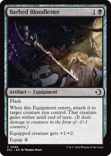 Image for Barbed Bloodletter (86) (Lorwyn Eclipsed) - Magic: The Gathering