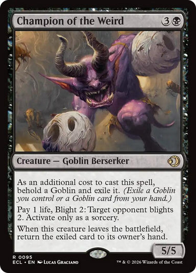 Image for Champion of the Weird (95) (Lorwyn Eclipsed) - Magic: The Gathering