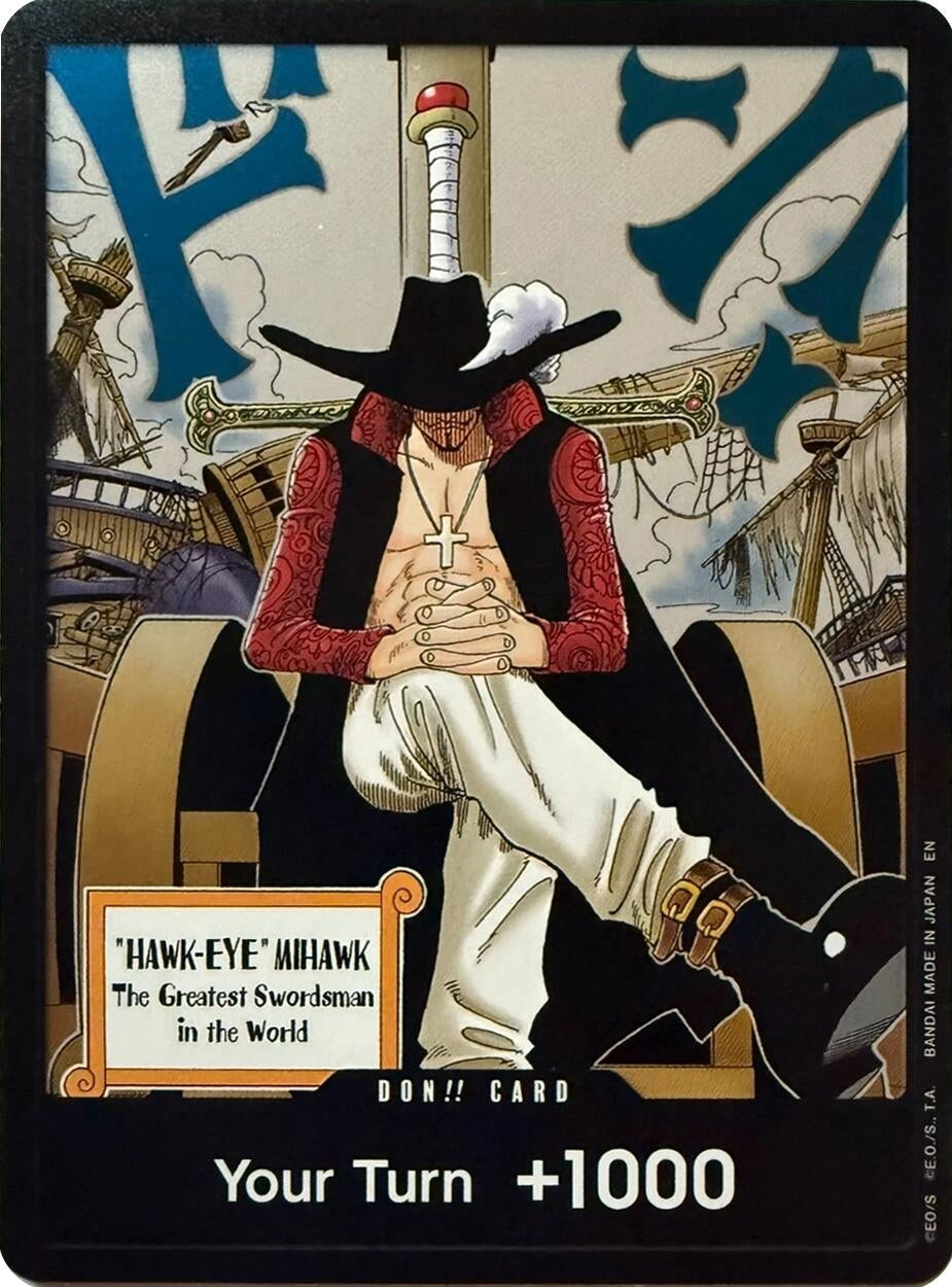 Image for DON!! Card (Dracule Mihawk) (The Azure Sea's Seven) - One Piece Card Game