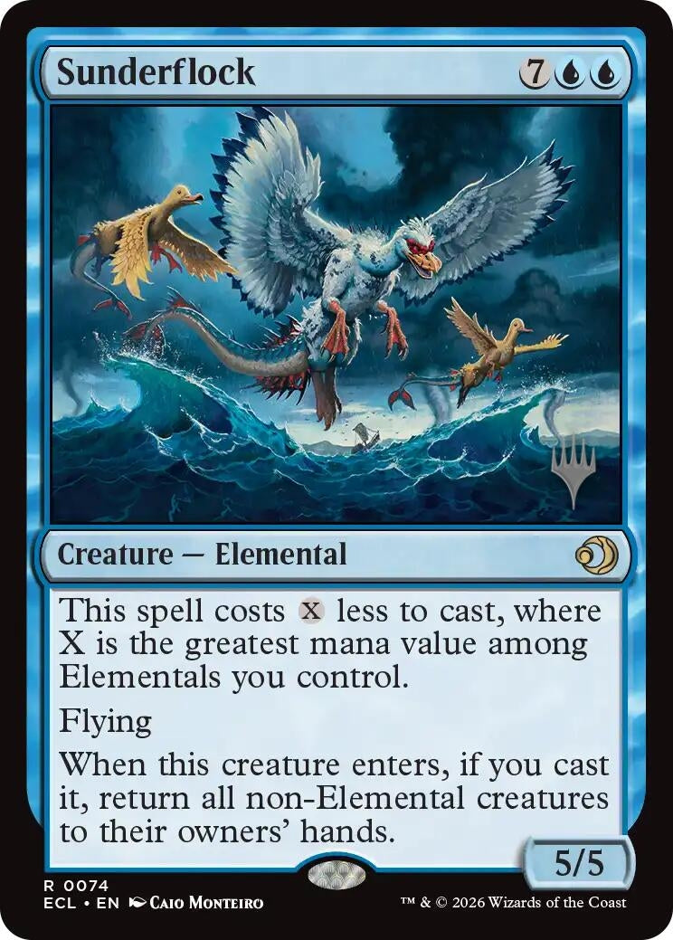 Image for Sunderflock (74) (Promo Pack: Lorwyn Eclipsed) (PPECL) - Magic: The Gathering