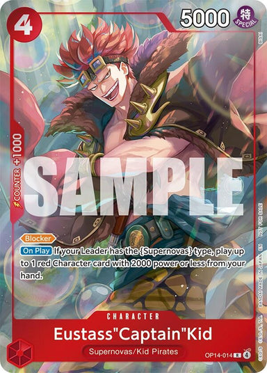 Image for Eustass"Captain"Kid - OP14-014 (Dash Pack) (OP14-014) (The Azure Sea's Seven) - One Piece Card Game