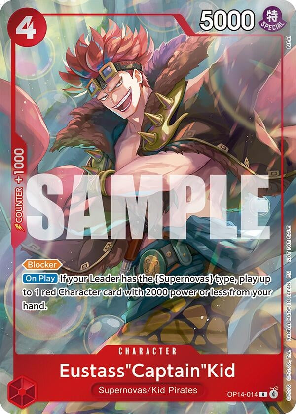 Image for Eustass"Captain"Kid - OP14-014 (Dash Pack) (OP14-014) (The Azure Sea's Seven) - One Piece Card Game