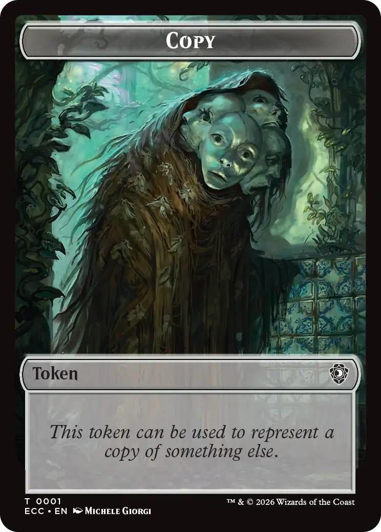 Image for Copy // Plant Double-Sided Token (1 // 5) (Lorwyn Eclipsed) - Magic: The Gathering