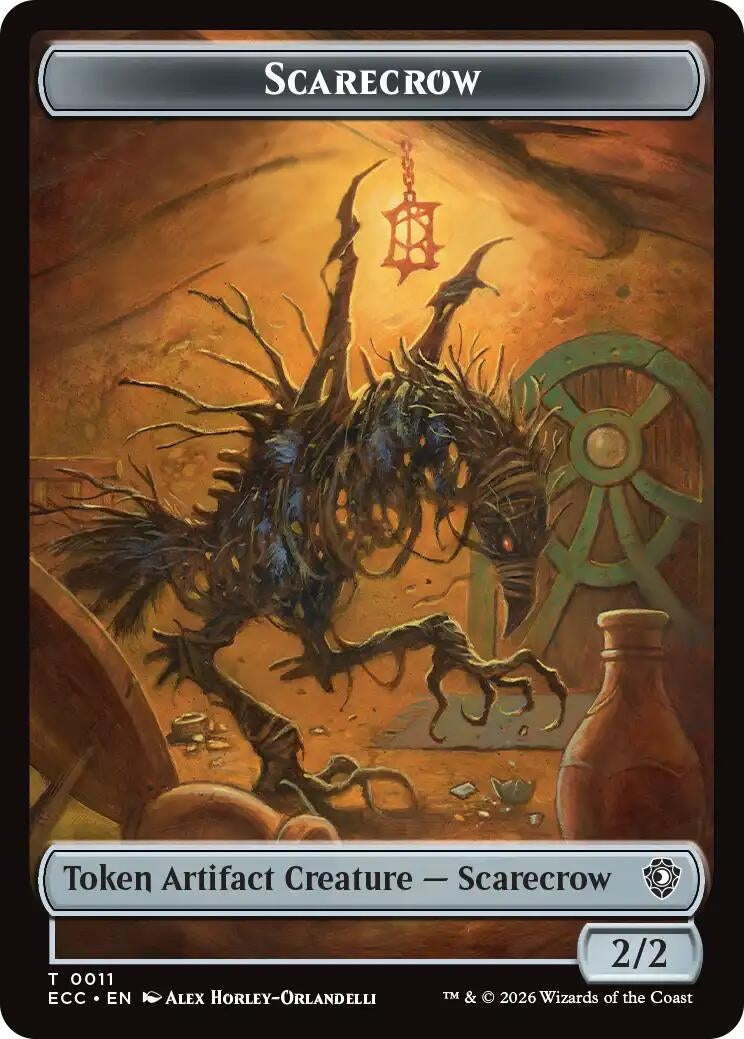 Image for Scarecrow // Treasure Double-Sided Token (11 // 10) (Lorwyn Eclipsed) - Magic: The Gathering