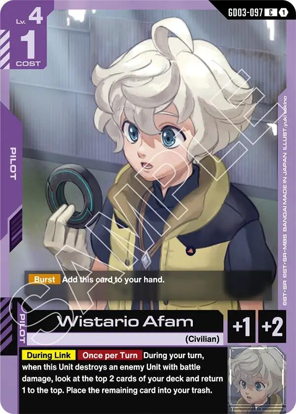 Image for Wistario Afam (GD03-097) (Steel Requiem) (GD03) - Gundam Card Game