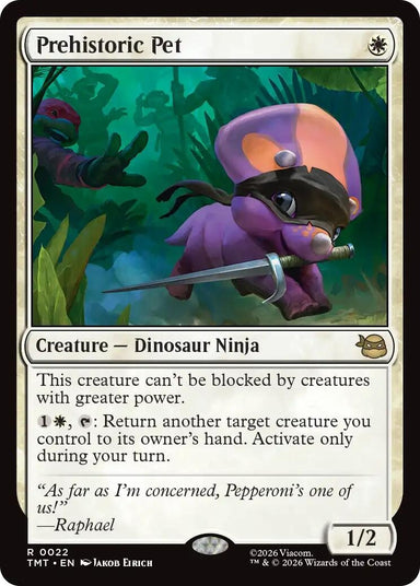 Image for Prehistoric Pet (22) (Teenage Mutant Ninja Turtles) - Magic: The Gathering