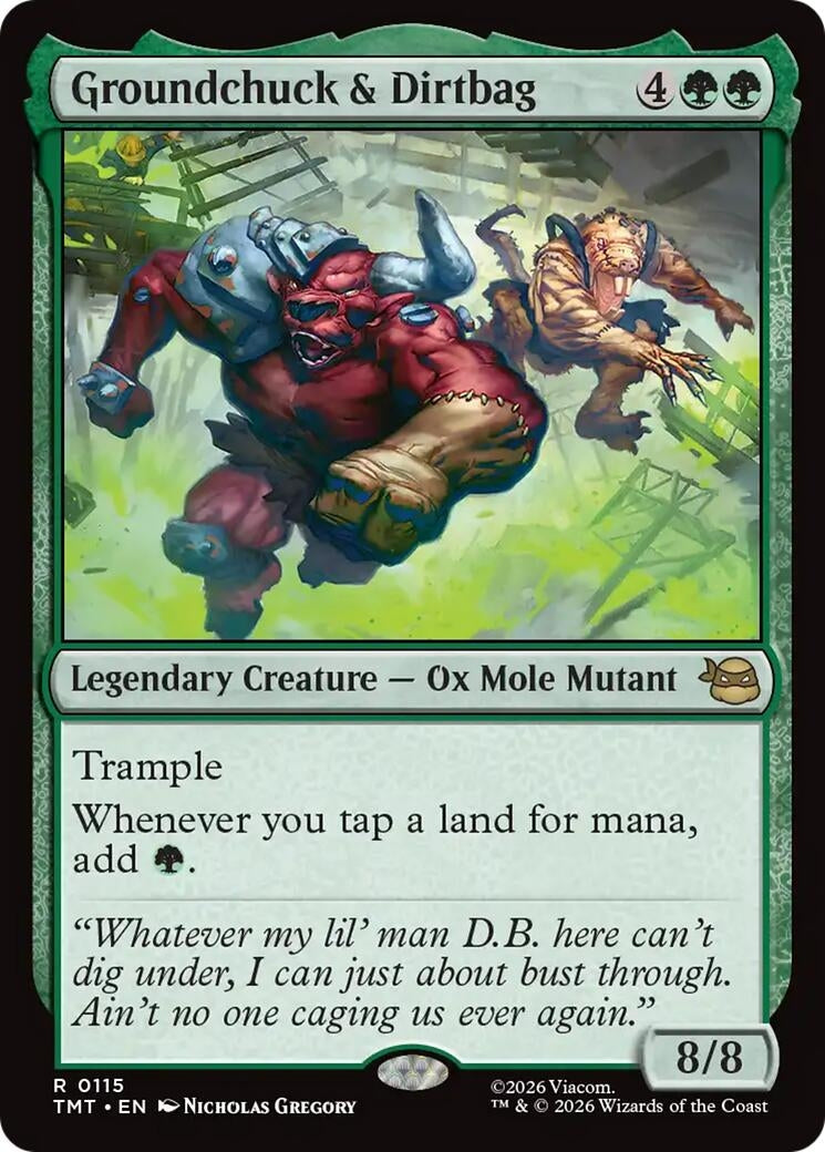 Image for Groundchuck & Dirtbag (115) (Teenage Mutant Ninja Turtles) - Magic: The Gathering