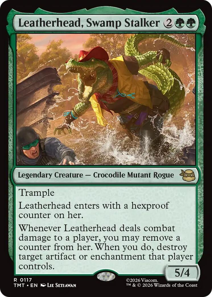 Image for Leatherhead, Swamp Stalker (117) (Teenage Mutant Ninja Turtles) - Magic: The Gathering