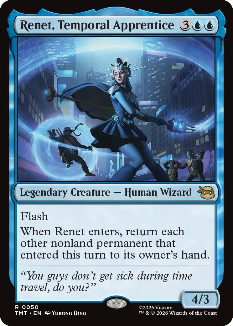 Image for Renet, Temporal Apprentice (50) (Teenage Mutant Ninja Turtles) - Magic: The Gathering