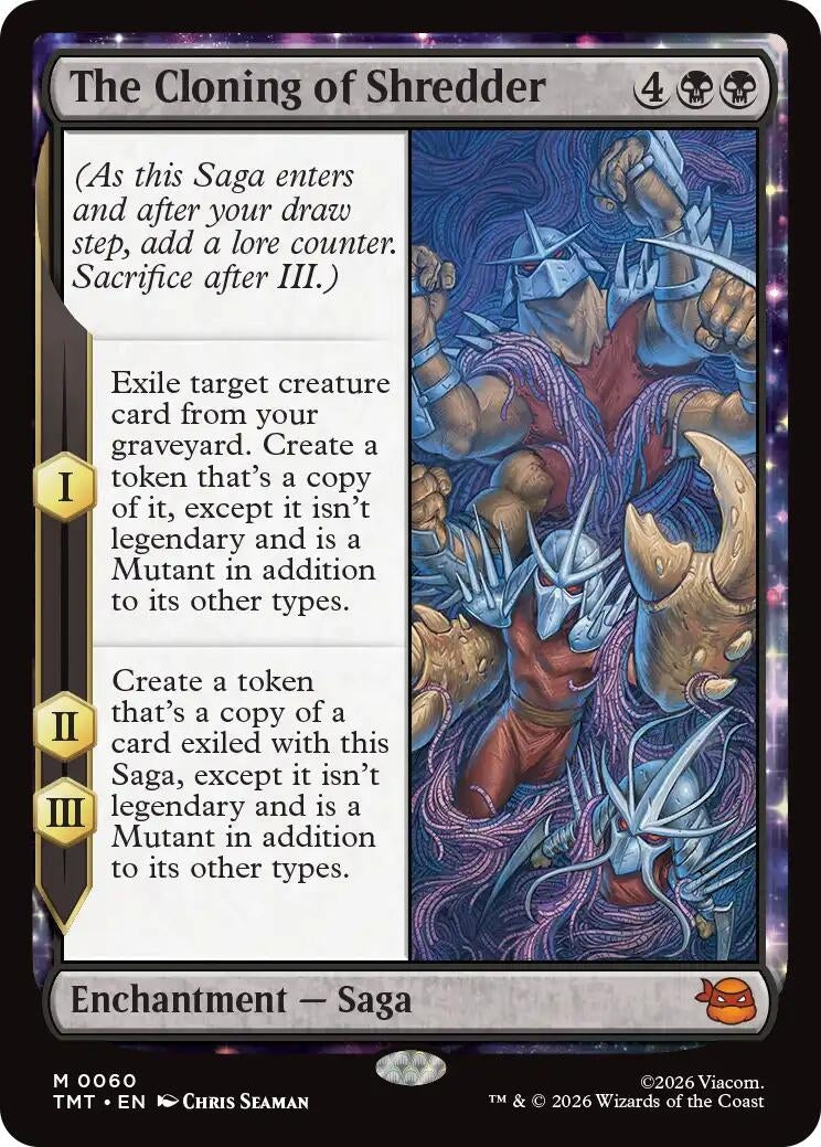 Image for The Cloning of Shredder (60) (Teenage Mutant Ninja Turtles) - Magic: The Gathering