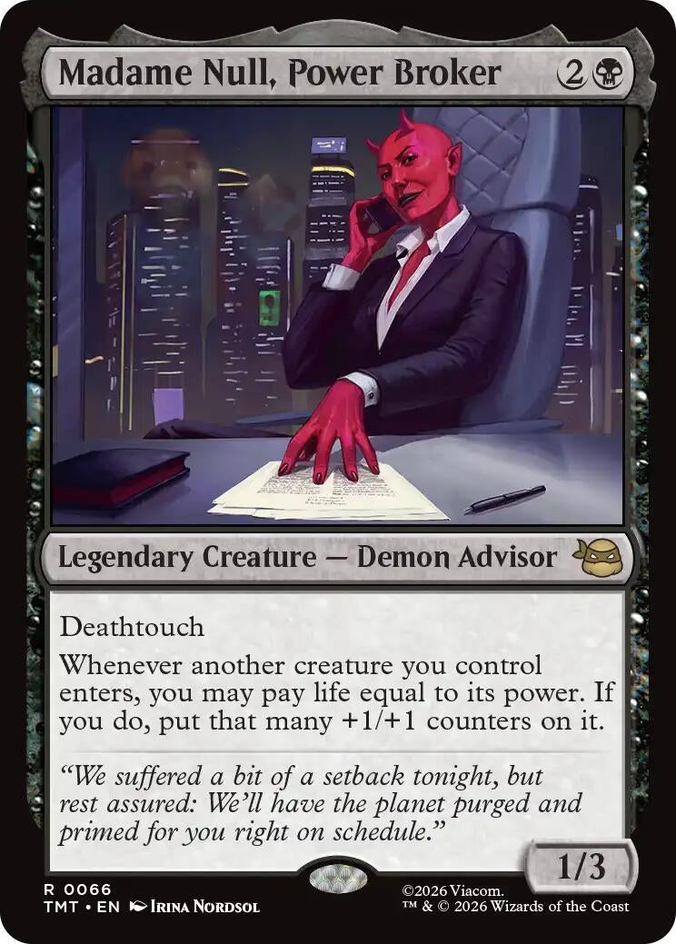 Image for Madame Null, Power Broker (66) (Teenage Mutant Ninja Turtles) - Magic: The Gathering