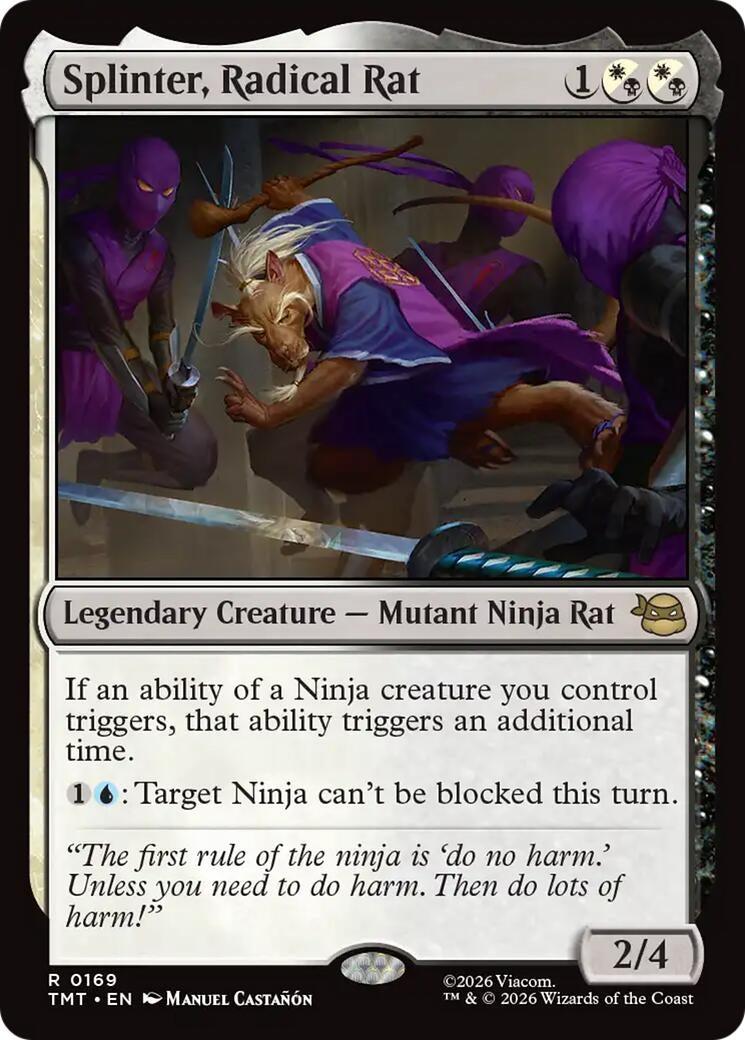 Image for Splinter, Radical Rat (169) (Teenage Mutant Ninja Turtles) - Magic: The Gathering