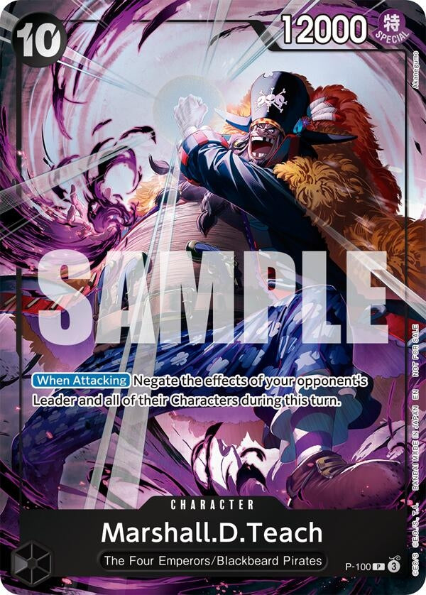 Marshall.D.Teach (Event Pack Vol. 8) (P-100) (One Piece Promotion Cards)