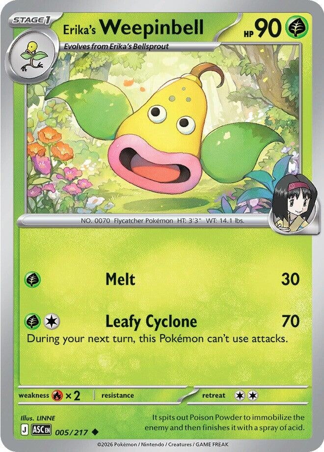Image for Erika's Weepinbell (005/217) (ME: Ascended Heroes) - Pokemon