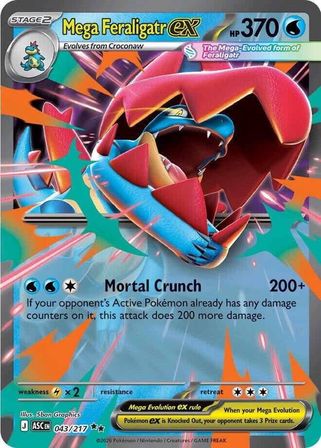 Image for Mega Feraligatr ex (043/217) (ME: Ascended Heroes) - Pokemon